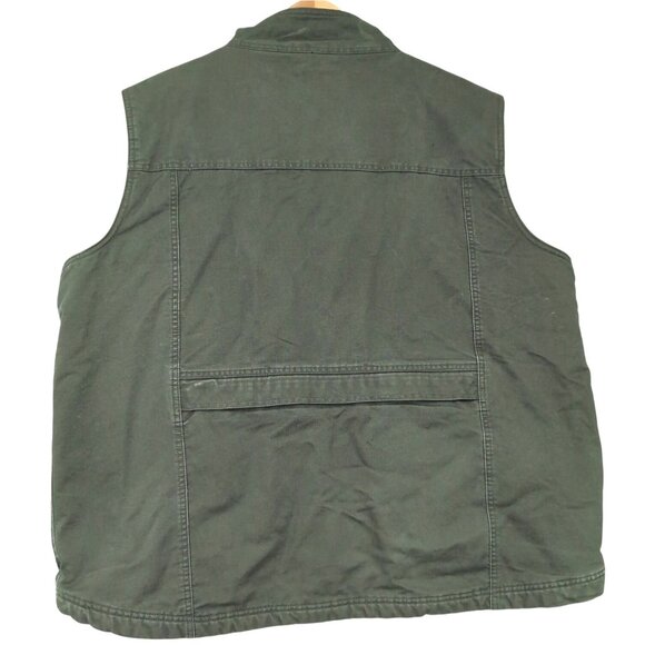 RedHead Utility Vest Mens 2XL Green Fleece Lined Hunting Camping Outdoor Travel - Picture 2 of 11
